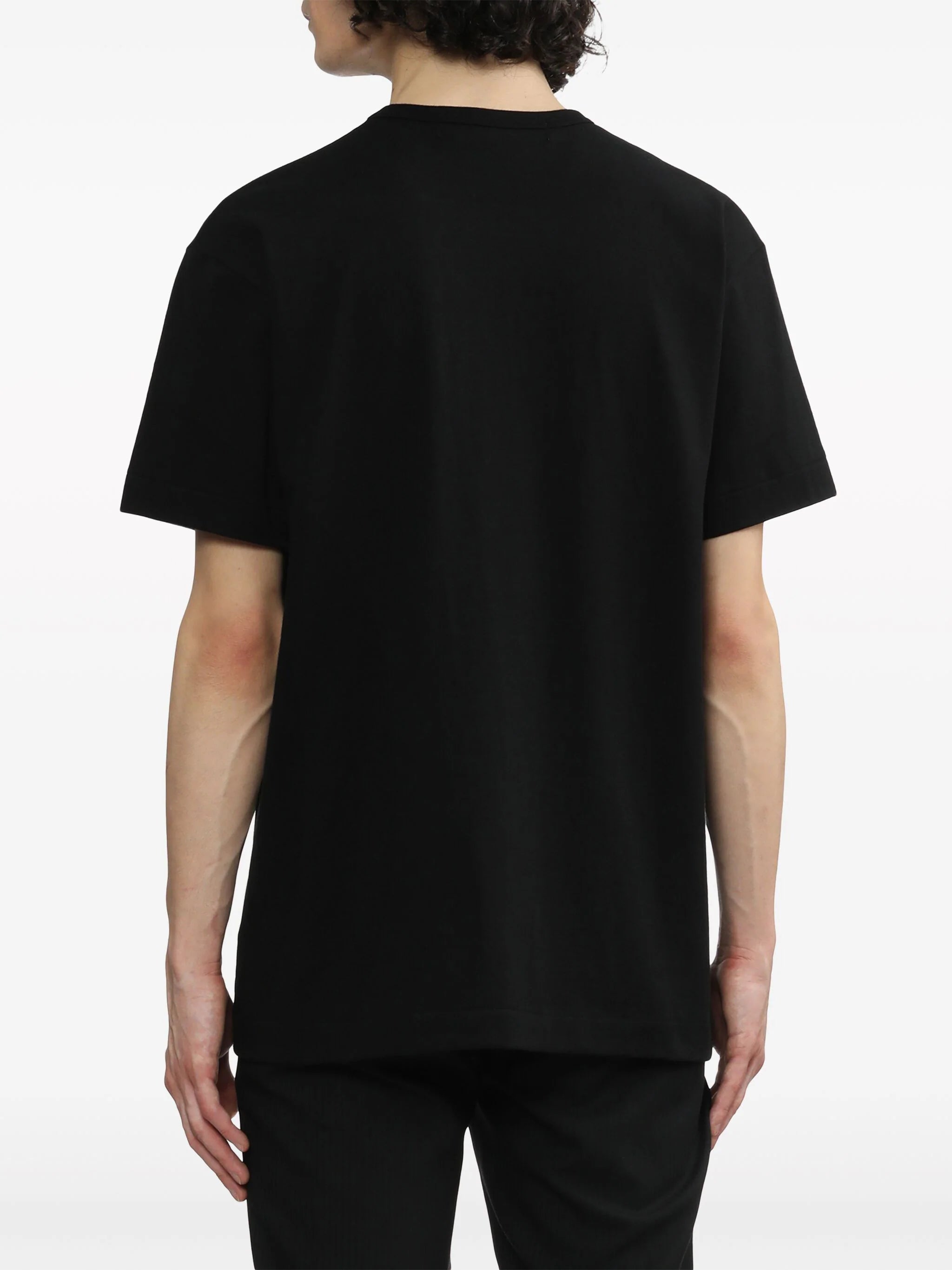 Unisex 3 Heart Short Sleeve T-shirt - Black-[-Comme des Garçons Play-5