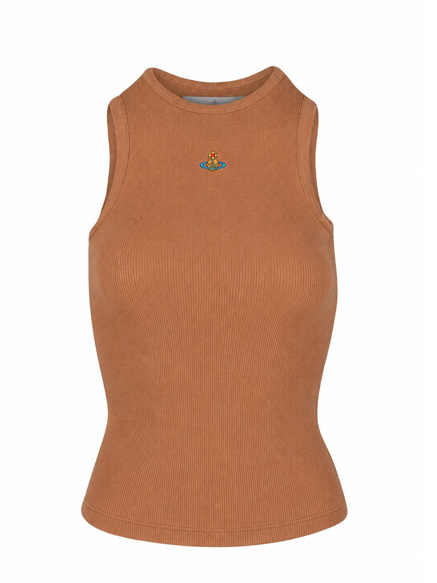 Vivienne Westwood 90s Vest Cardboard | Ribbed Tank Top