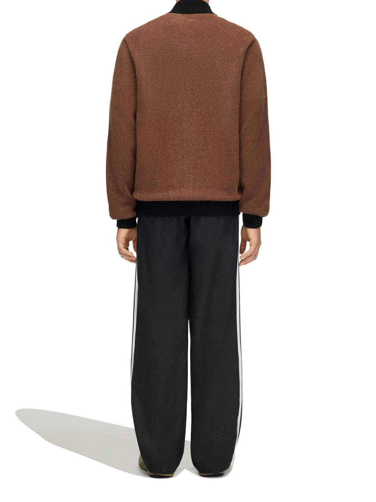 Model wearing Adidas x Song for the Mute ADI008 Knit Jacket from the back
