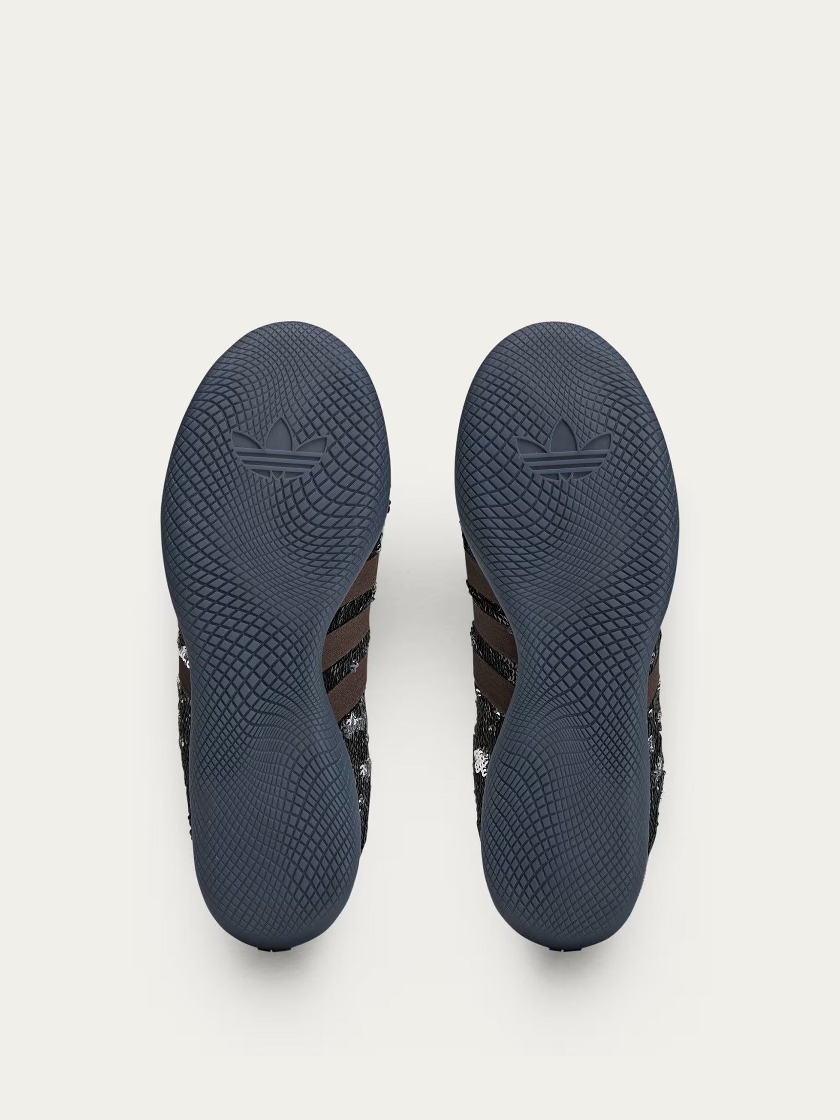 Karintha Sequin Lo Sneakers in Dark Brown from Adidas Originals x Wales Bonner