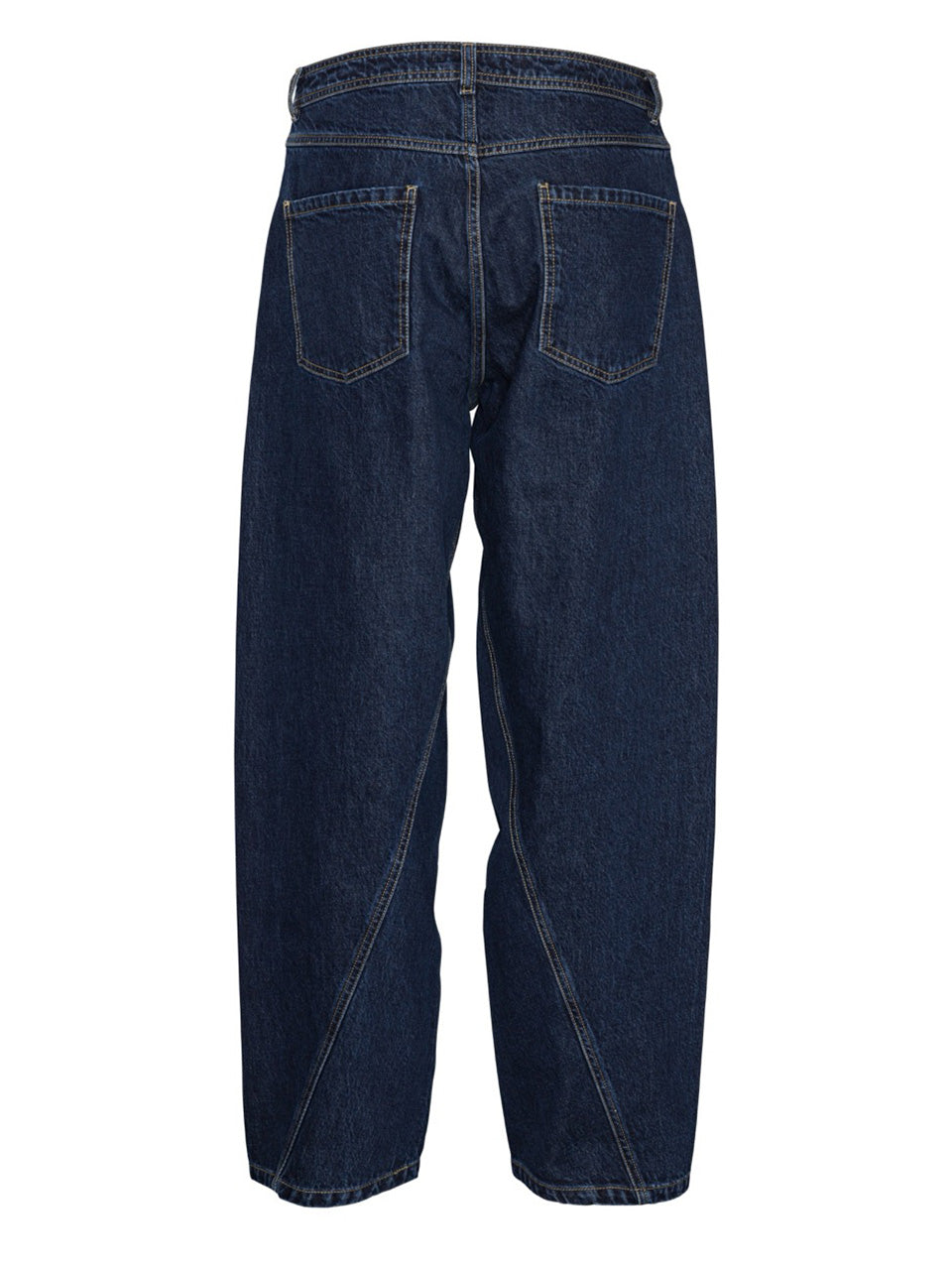 Amphi Pants in Rinse Denim by Henrik Vibskov back view