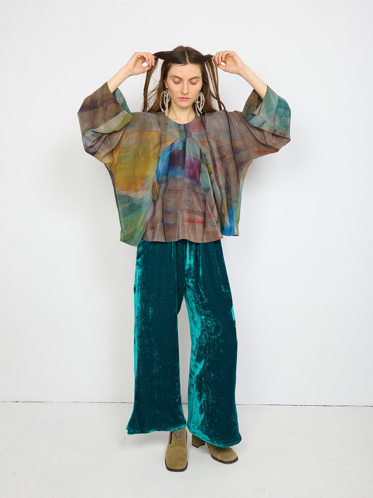Silk Top - Print 09-[-Anntian-5