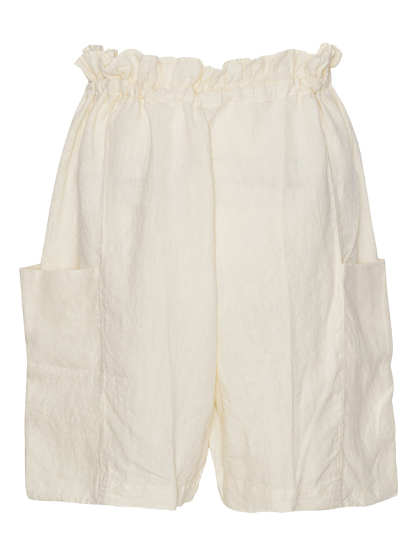 Black Crane - Parachute shorts in cream