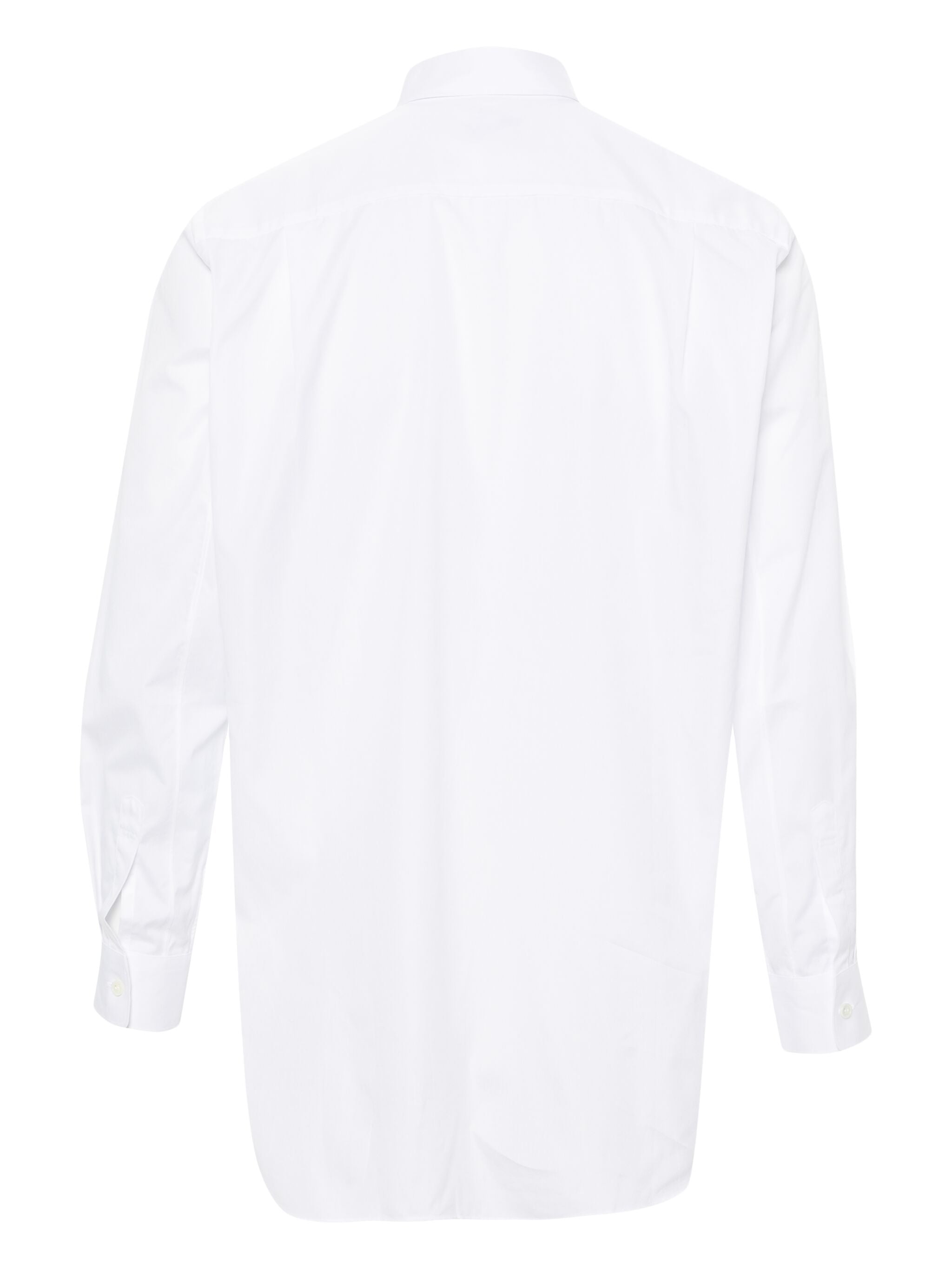 CDG Play - unisex long sleeve shirt black heart in white - 2