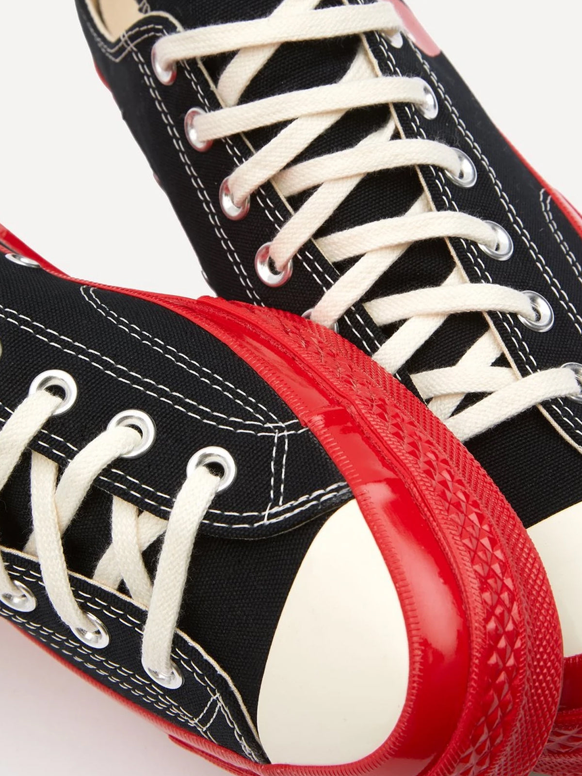 Converse Low 'Chuck Taylor' Sneaker Red Sole - Black-[-Comme des Garçons Play-2