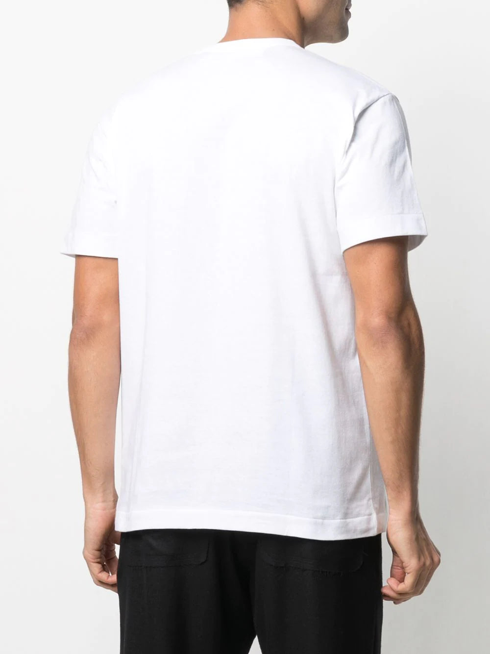 Comme Des Garçons │ Mens Short Sleeve Gold Heart in White