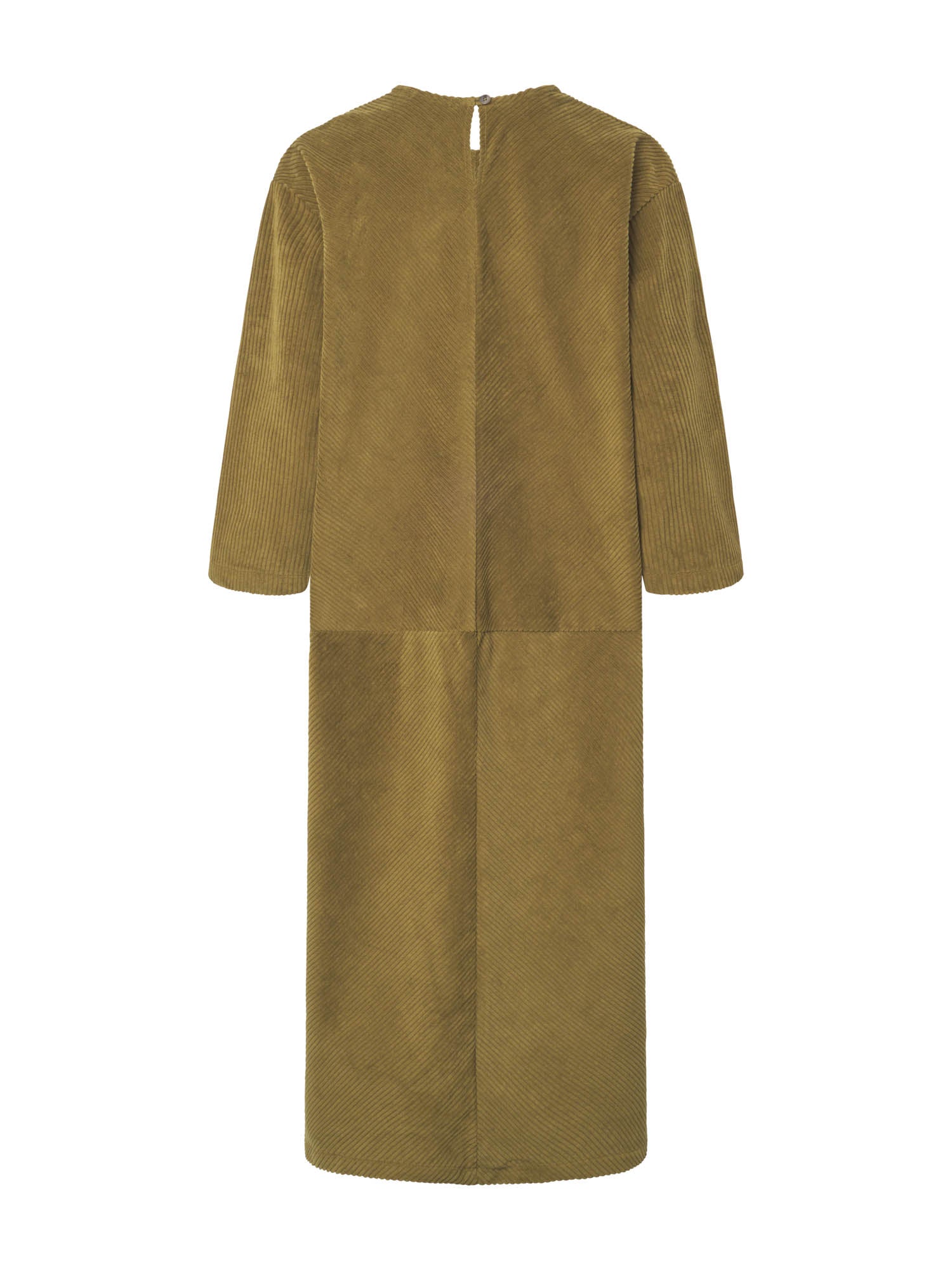 Black Crane - Corduroy Radient Dress in Olive