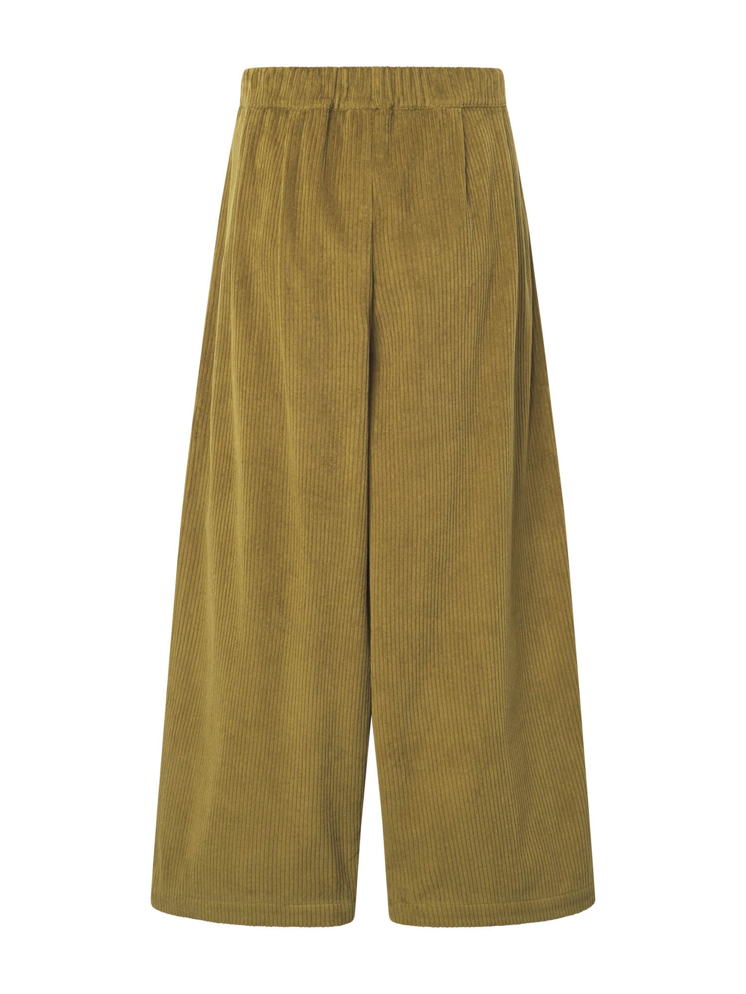 Black Crane - Corduroy Wide Pants in Olive