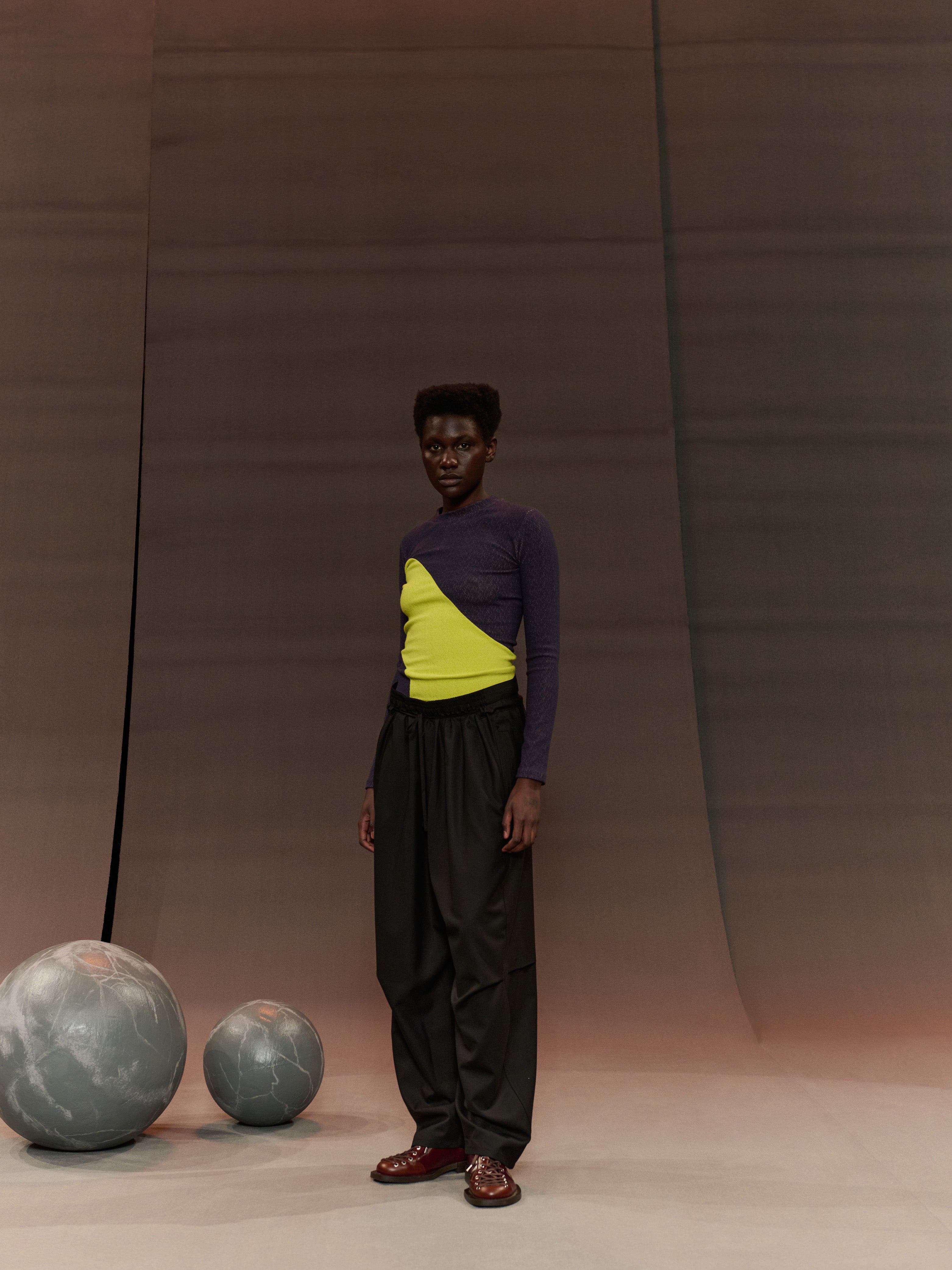 Altitude Top in Jersey BiColor from Henrik Vibskov