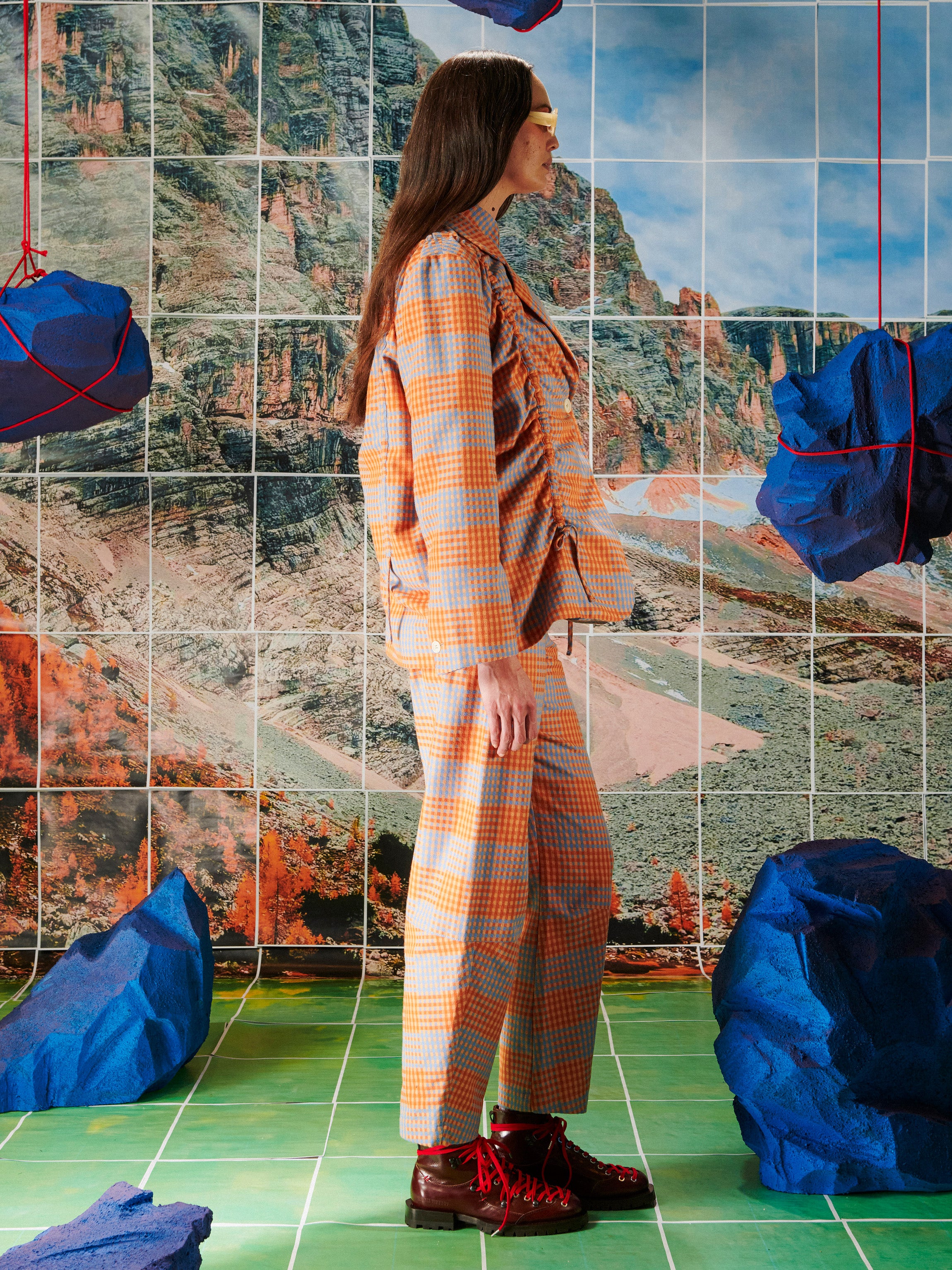 Backpack Blazer - Zuzu Checks-[-Henrik Vibskov-5