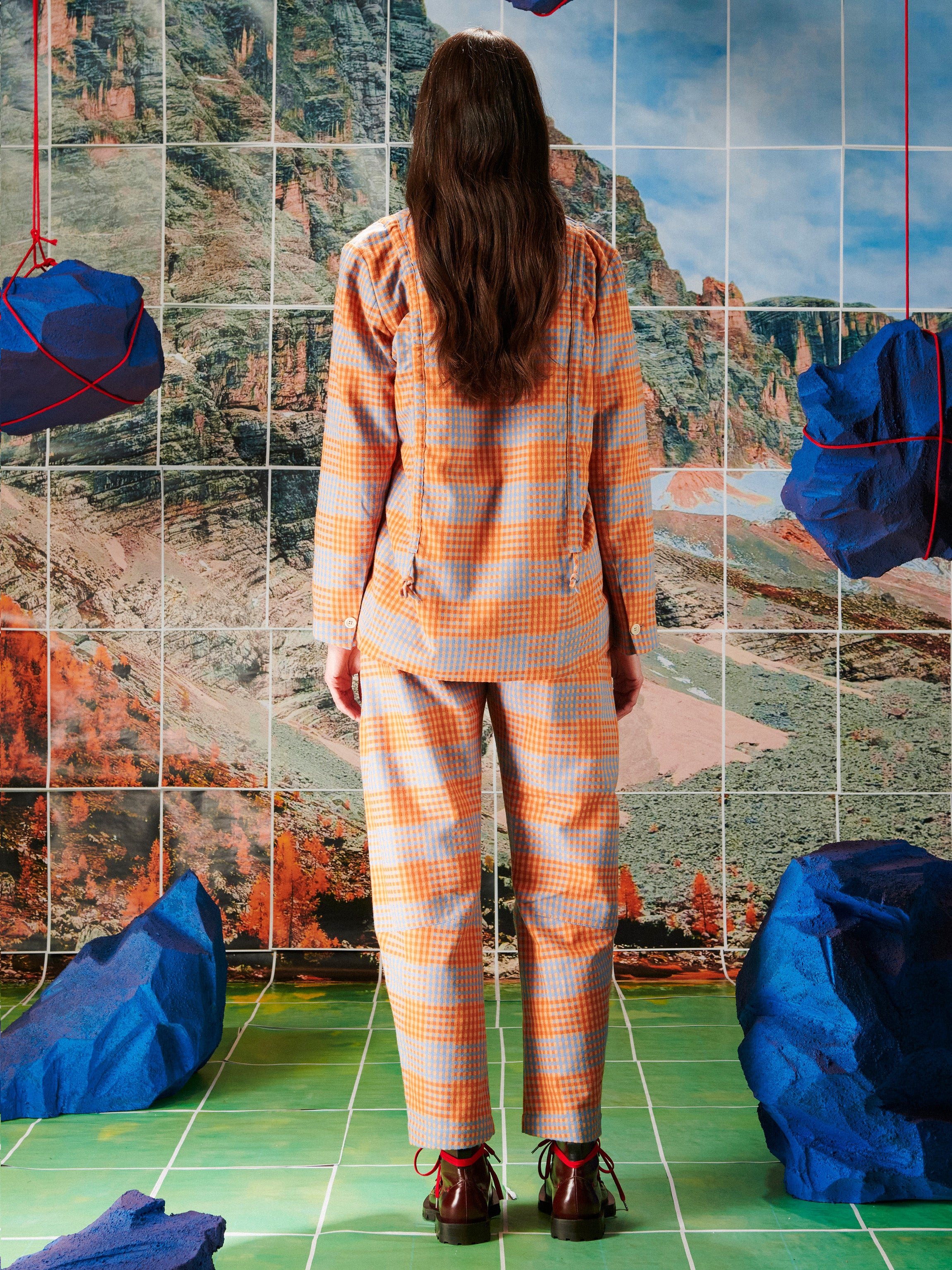 Backpack Blazer - Zuzu Checks-[-Henrik Vibskov-6