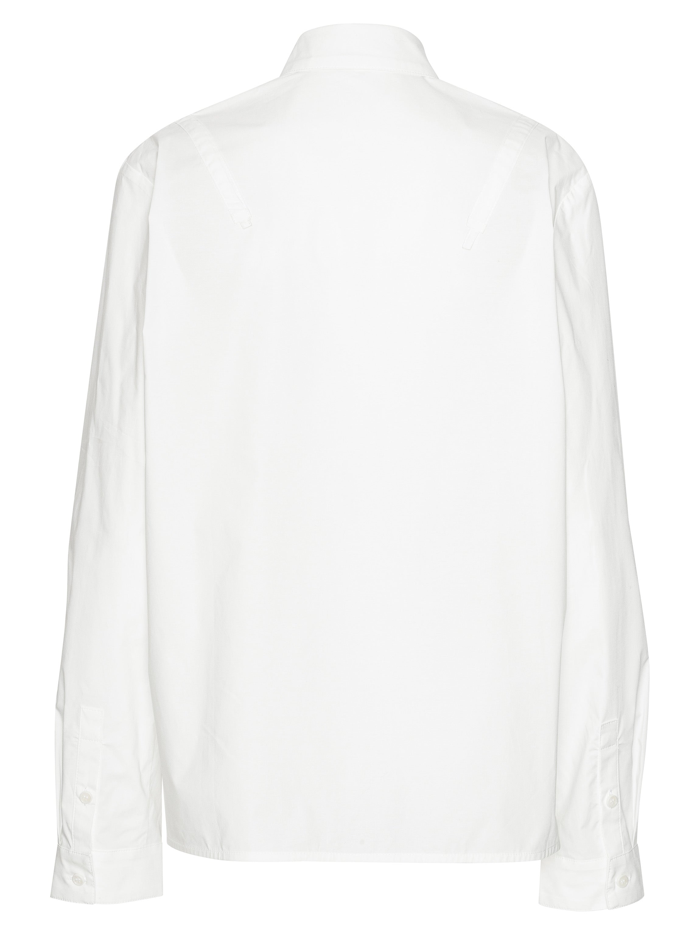 White shirt on a white background