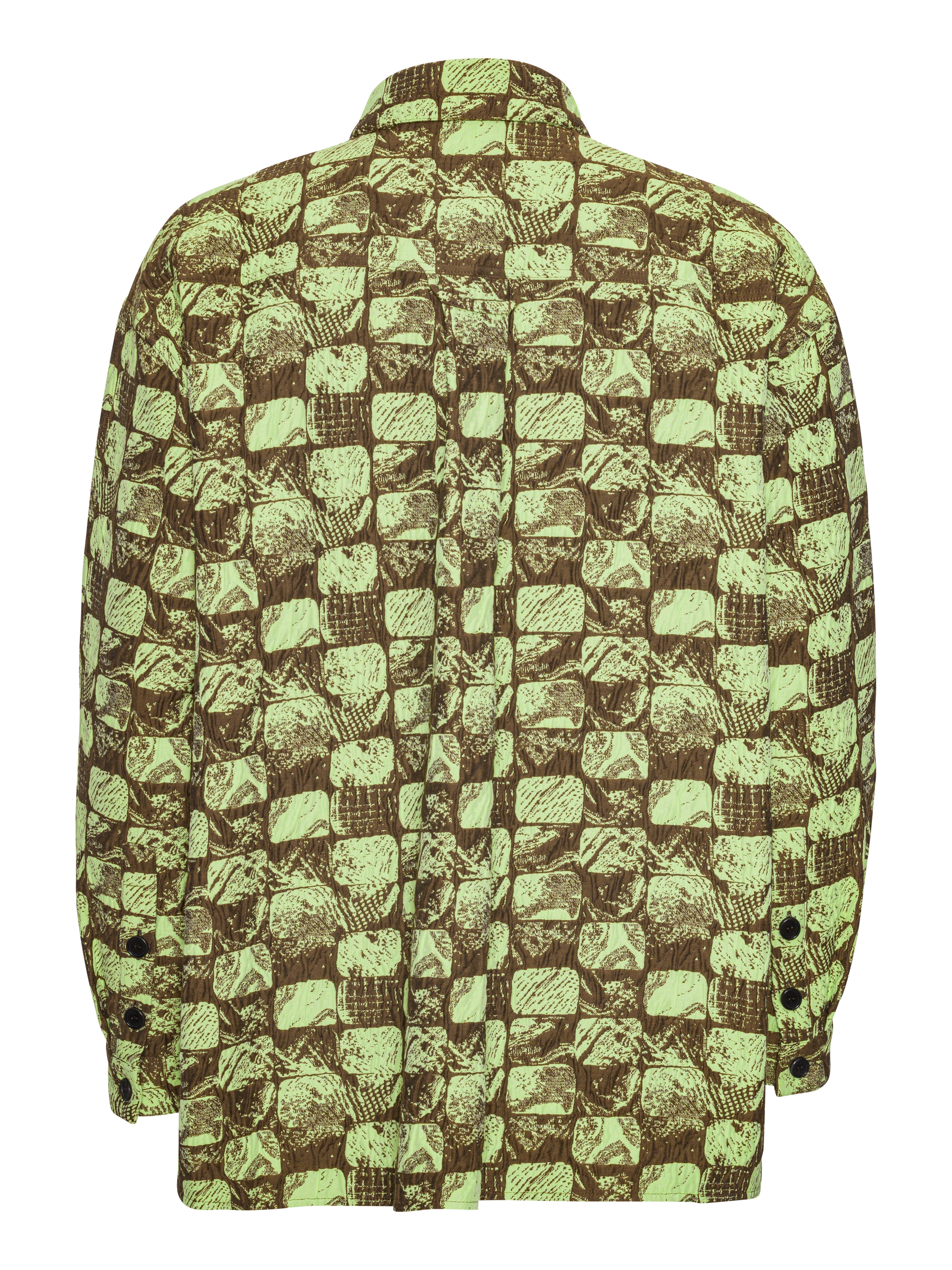 Big Shirt - Footprints Brown-[-Henrik Vibskov-3