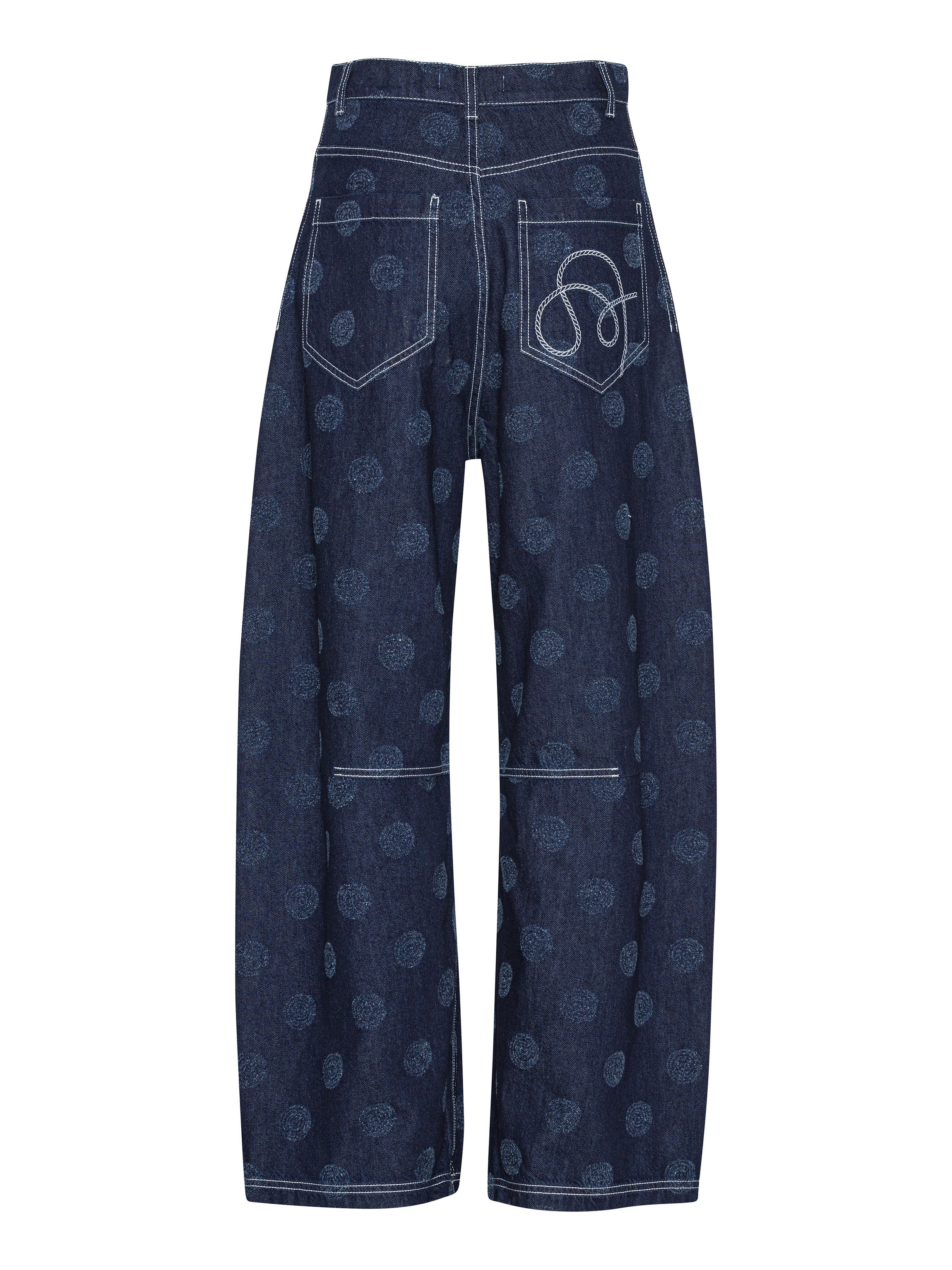 Dart Denim Pants in Needle Punch Dots from Henrik Vibskov