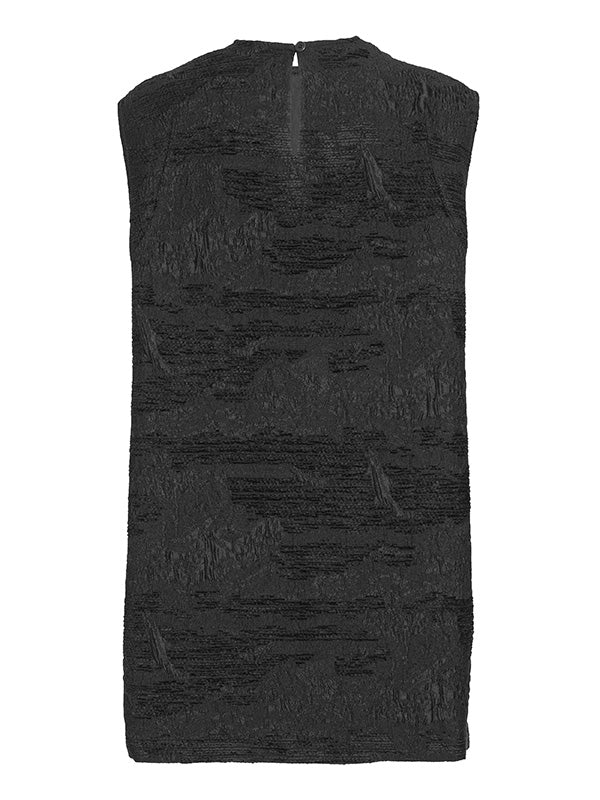 Dart Sleeveless Dress in Fishes Black from Henrik Vibskov