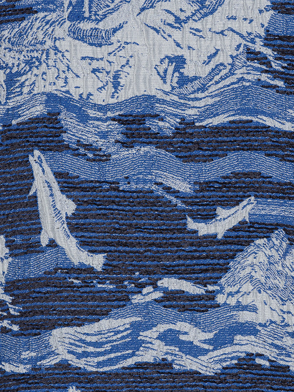 Dart Sleeveless Dress in Fishes Blue from Henrik Vibskov