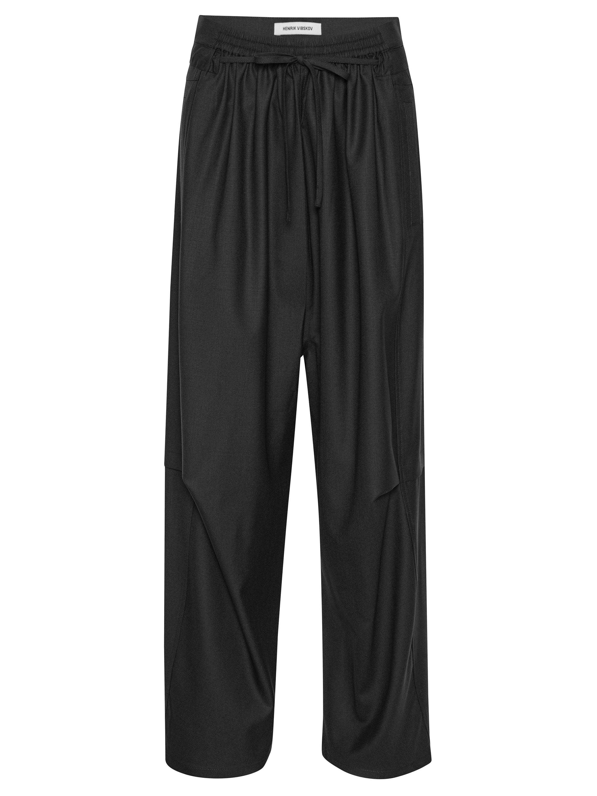 Drawstring Pants in Tropical Black from Henrik Vibskov