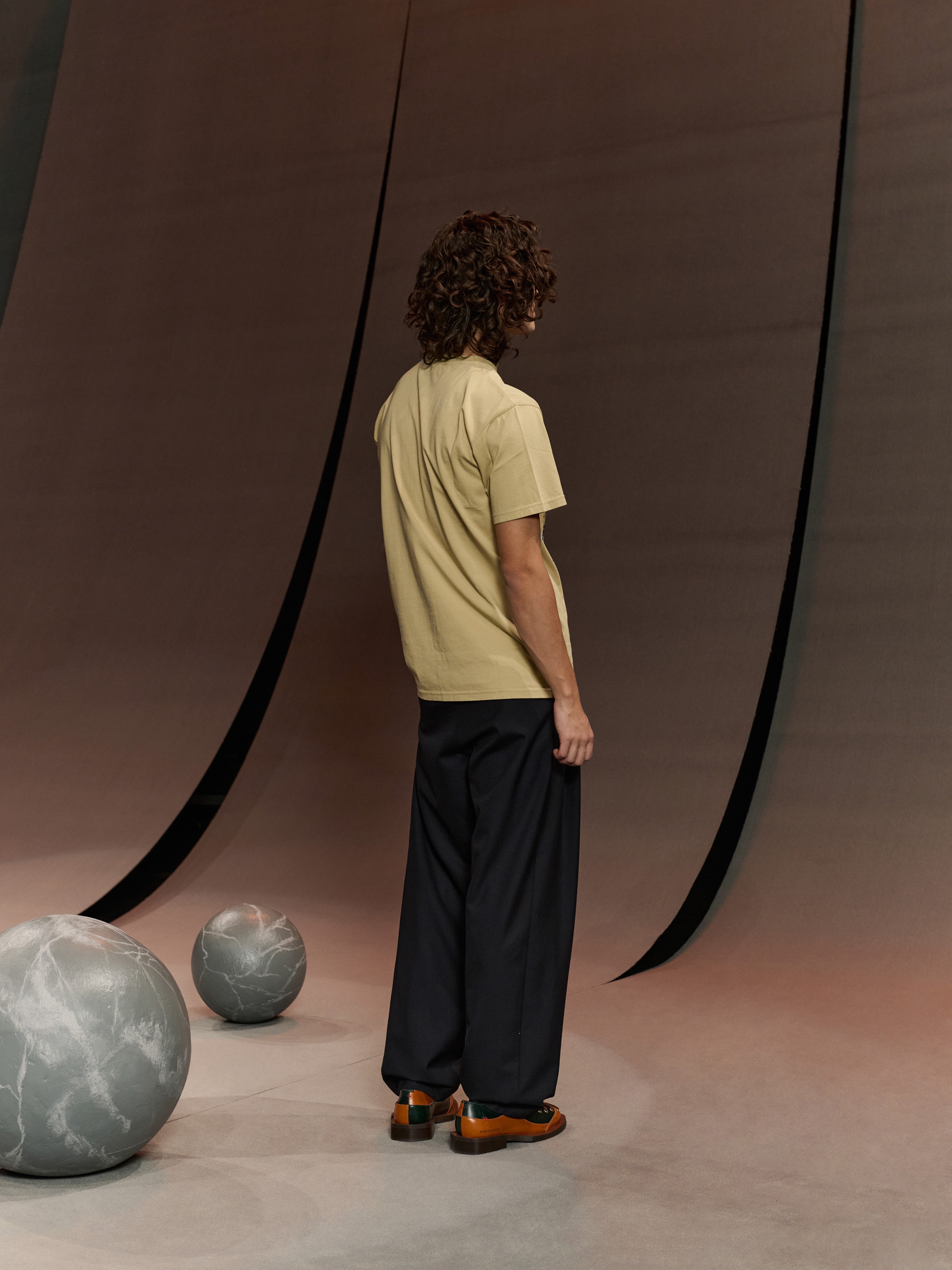 Fishing Rod Tee in Mojave from Henrik Vibskov