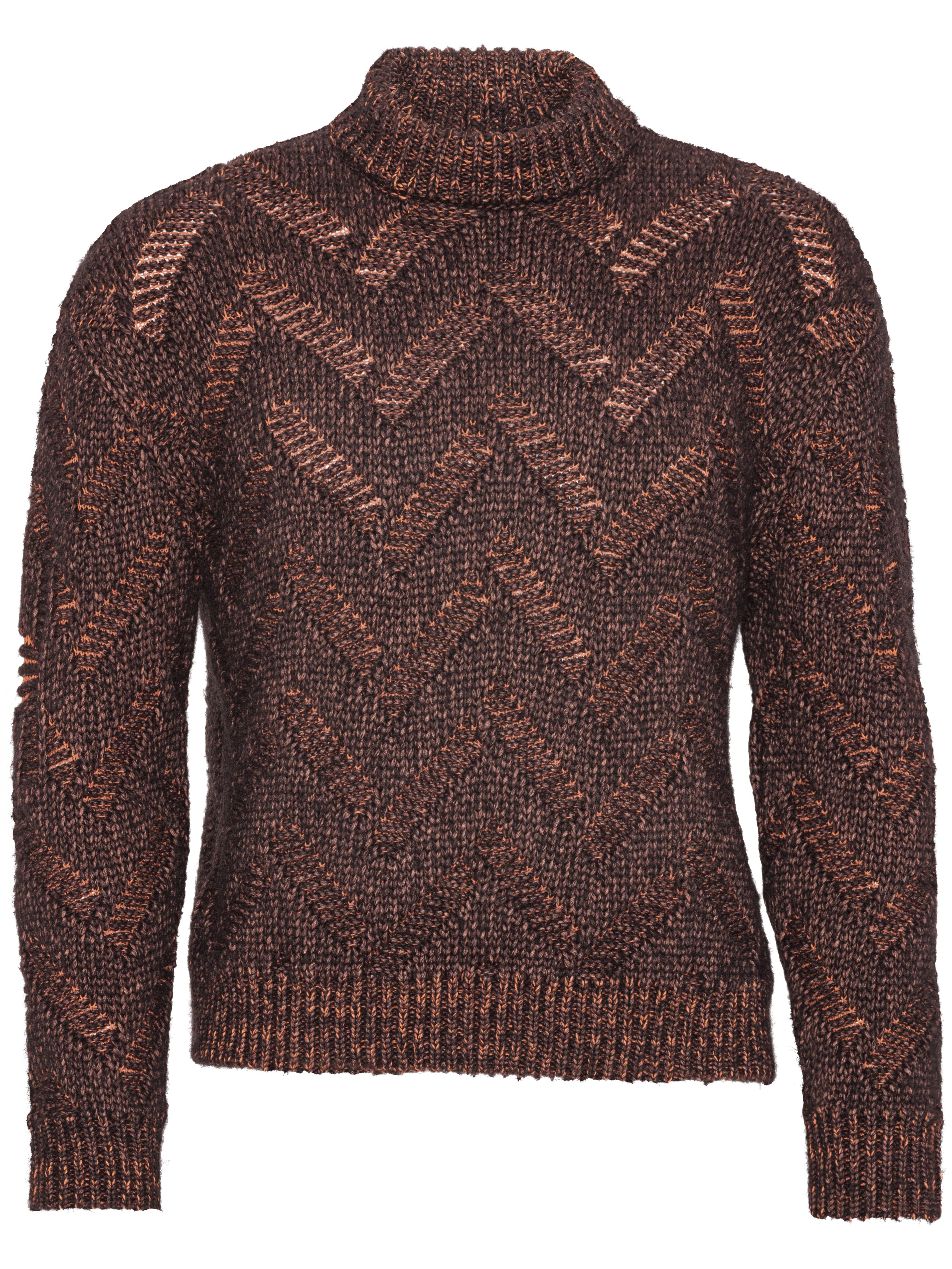 Flat Knitted Crewneck in Flat Brown from Henrik Vibskov