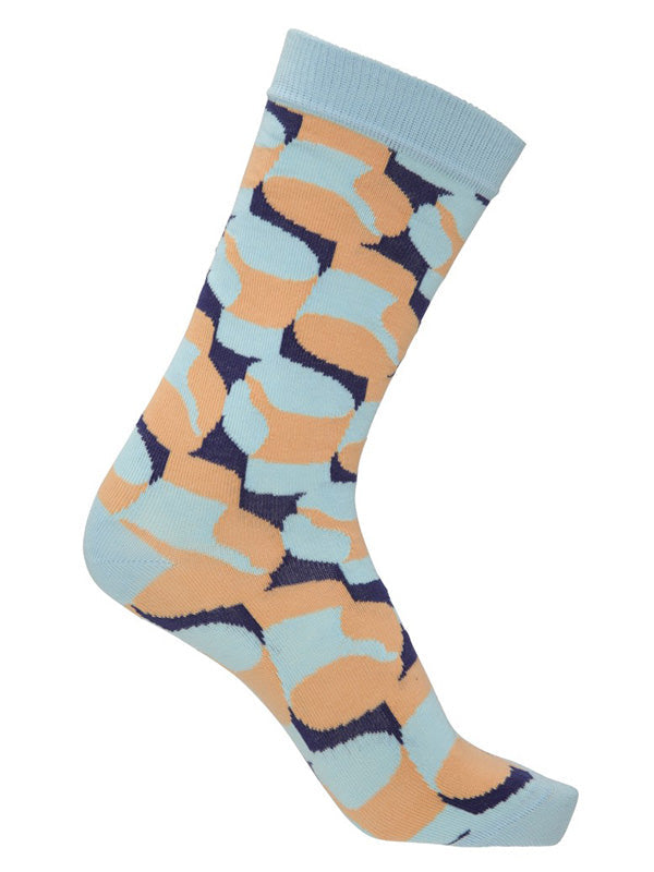 Henrik Vibskov - K.O socks homme in Blue Sunset Gloves - 1
