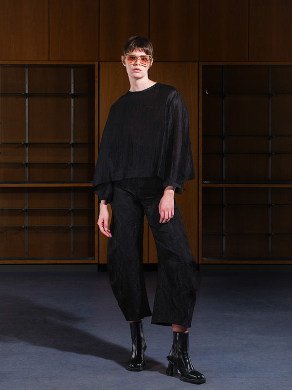 Henrik Vibskov - Keyhole Silk Blouse in Black