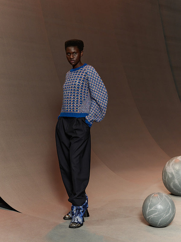 Kimchi Sweater in Blue Party from Henrik Vibskov