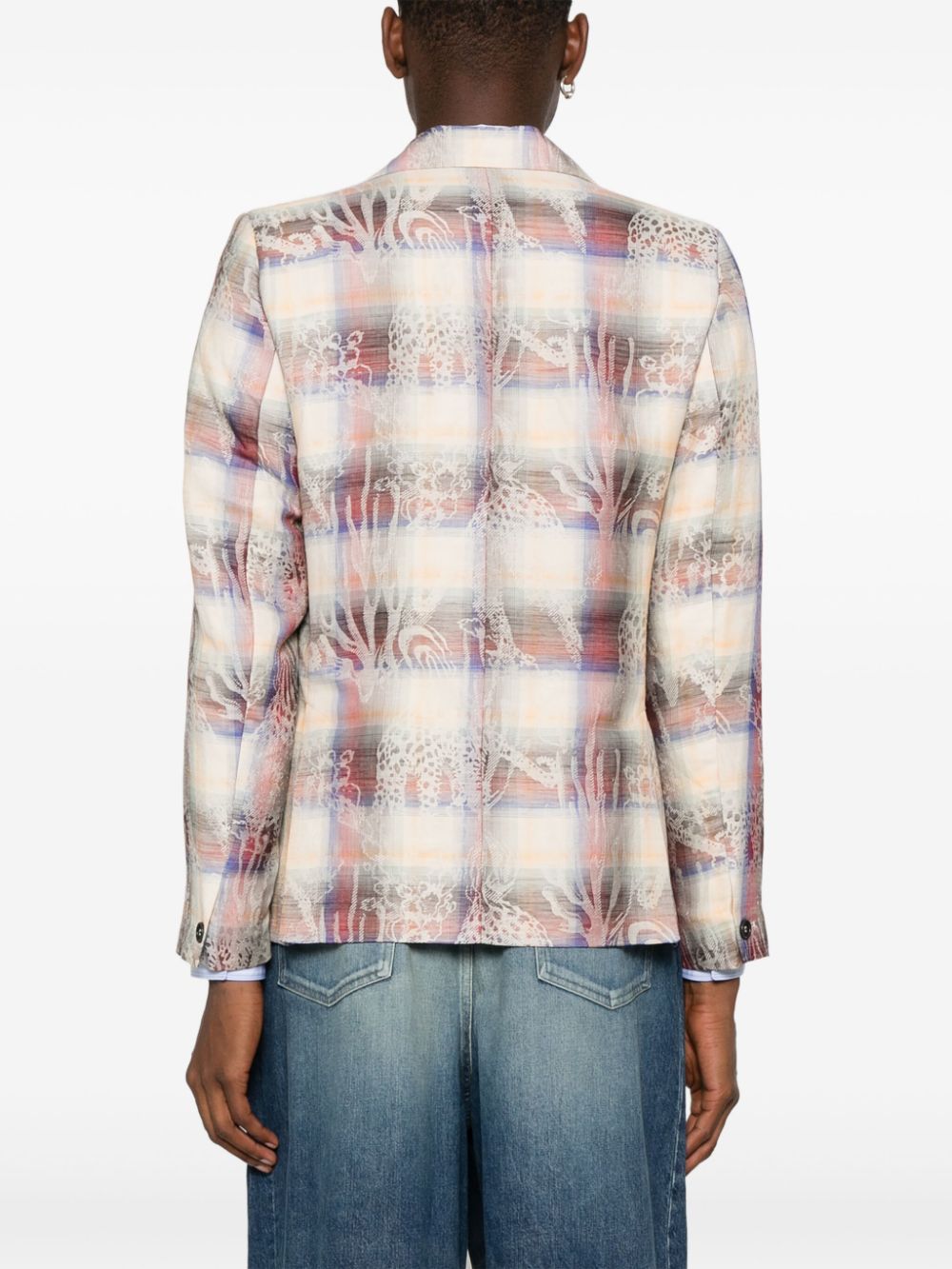Motif Blazer in 8 Arm Check Charm from Henrik Vibskov
