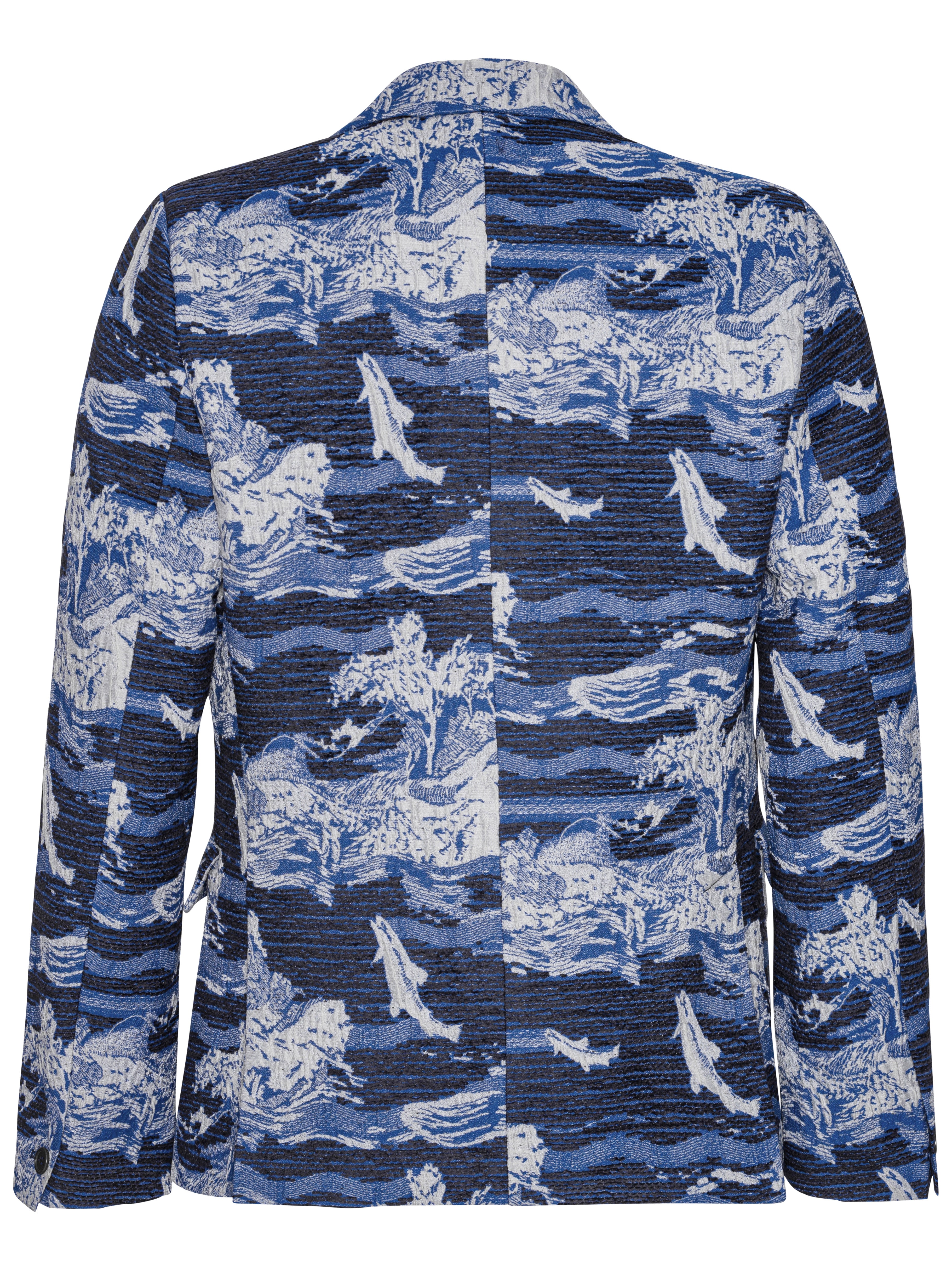 Motif Blazer in Fishes Blue from Henrik Vibskov