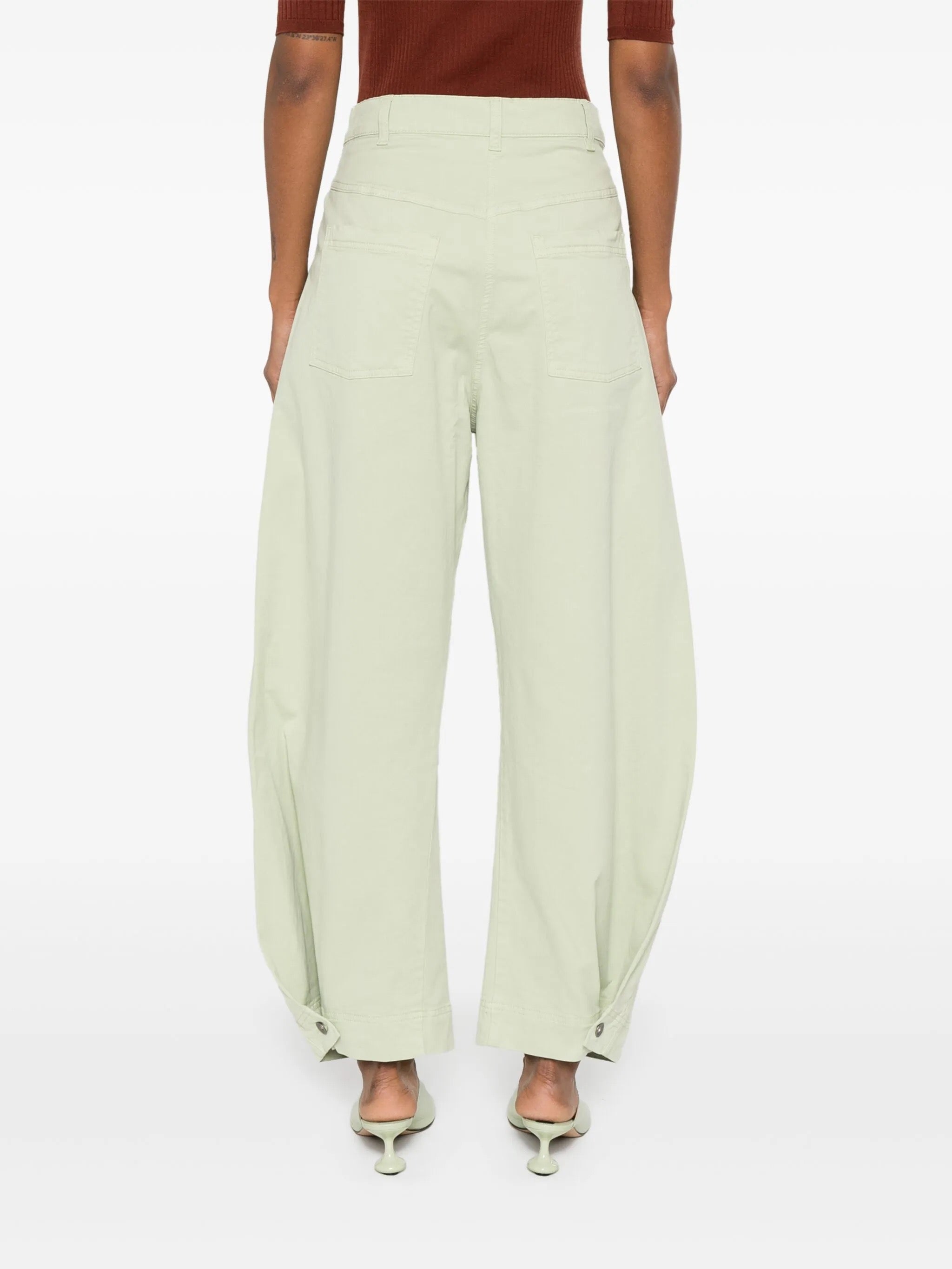 Post Denim Pants in Pale Green from Henrik Vibskov