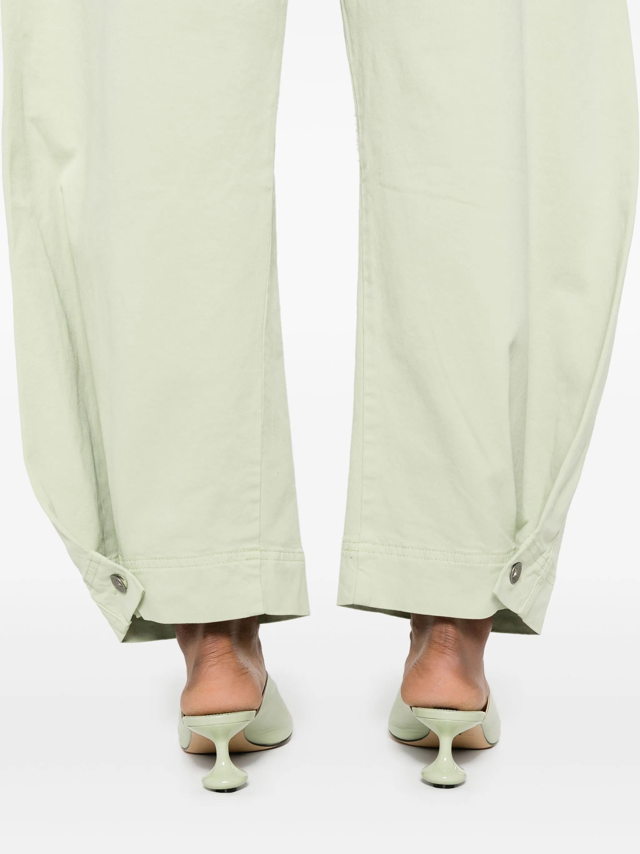 Post Denim Pants in Pale Green from Henrik Vibskov