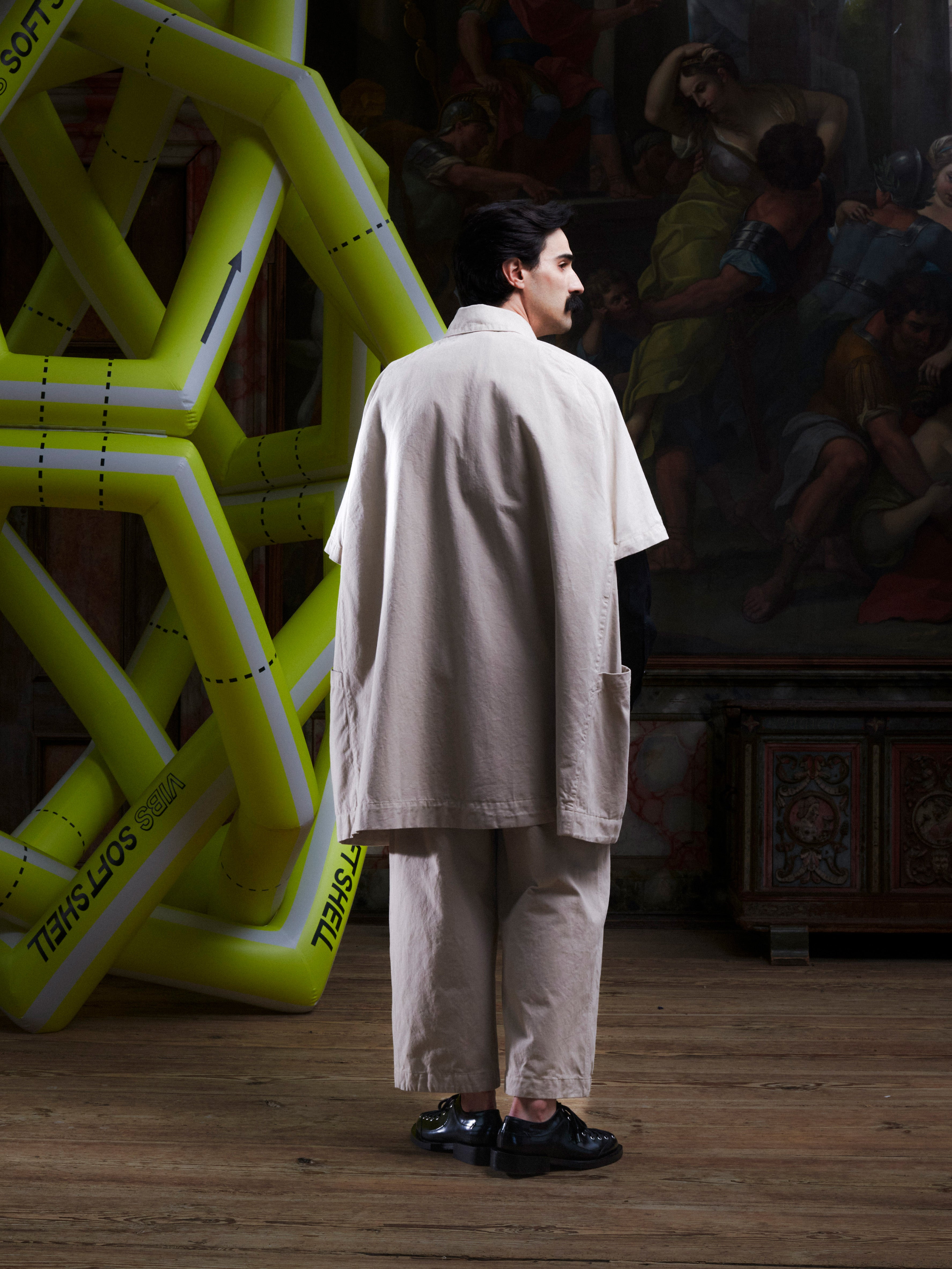 Suit Cover Coat - Sand
