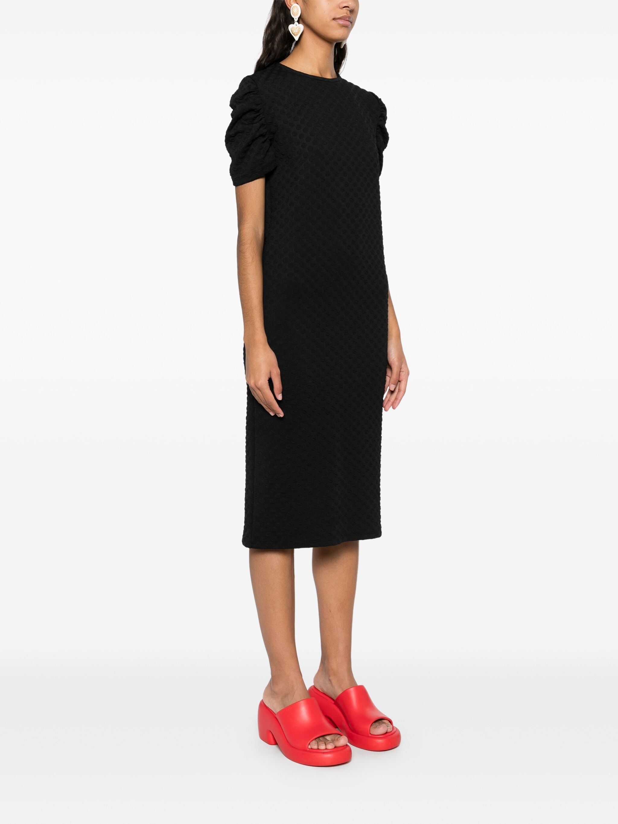 Sun Reflection Dress in Black Bubbles from Henrik Vibskov