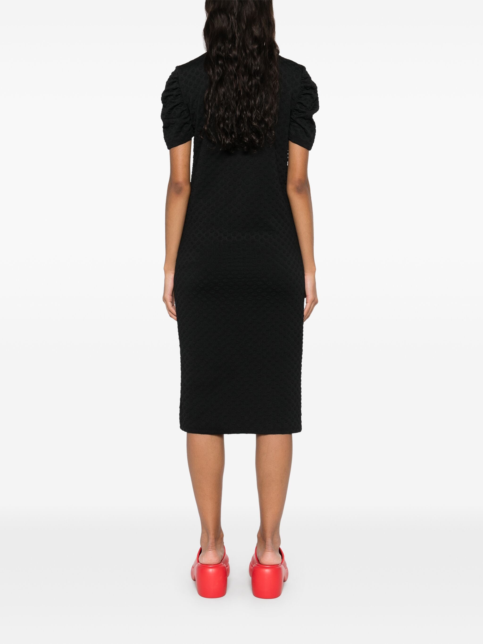 Sun Reflection Dress in Black Bubbles from Henrik Vibskov