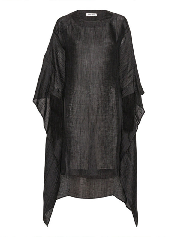 Uncut Silk Dress in Black from Henrik Vibskov