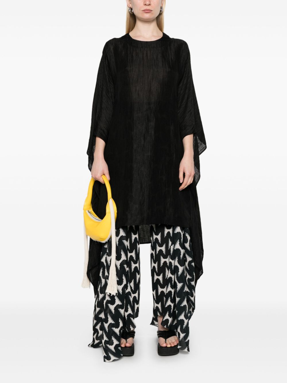 Uncut Silk Dress in Black from Henrik Vibskov
