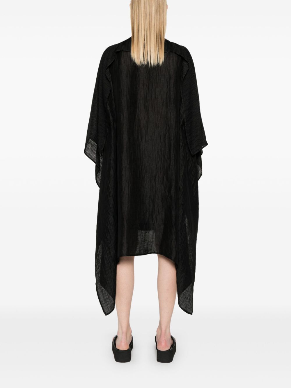 Uncut Silk Dress in Black from Henrik Vibskov