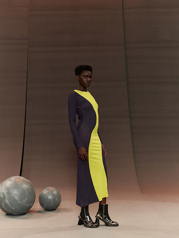 Vertigo Dress in Jersey BiColor from Henrik Vibskov