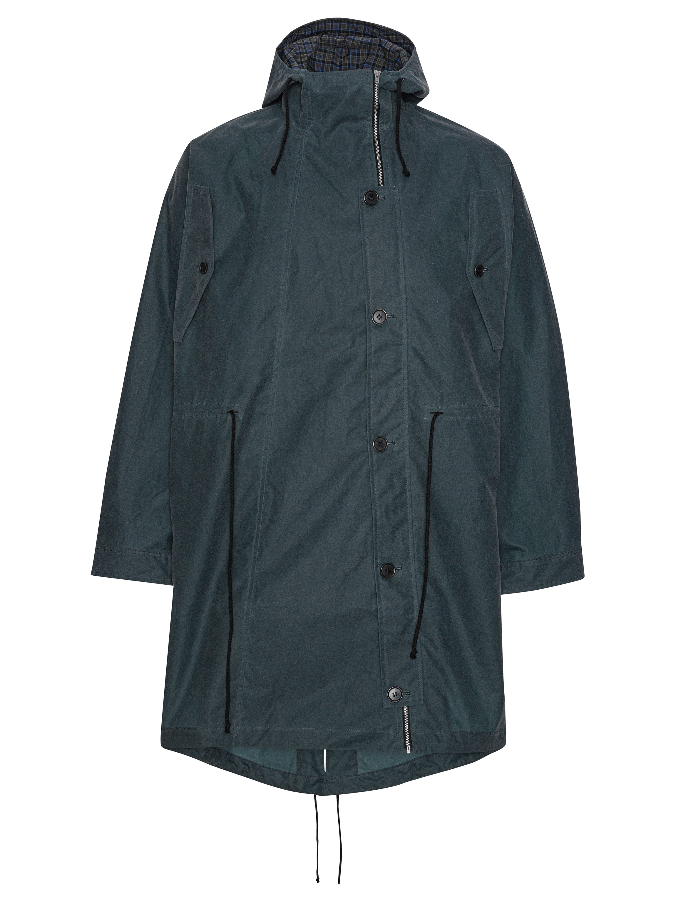 Wing Parka in Dark Petrol Wax from Henrik Vibskov