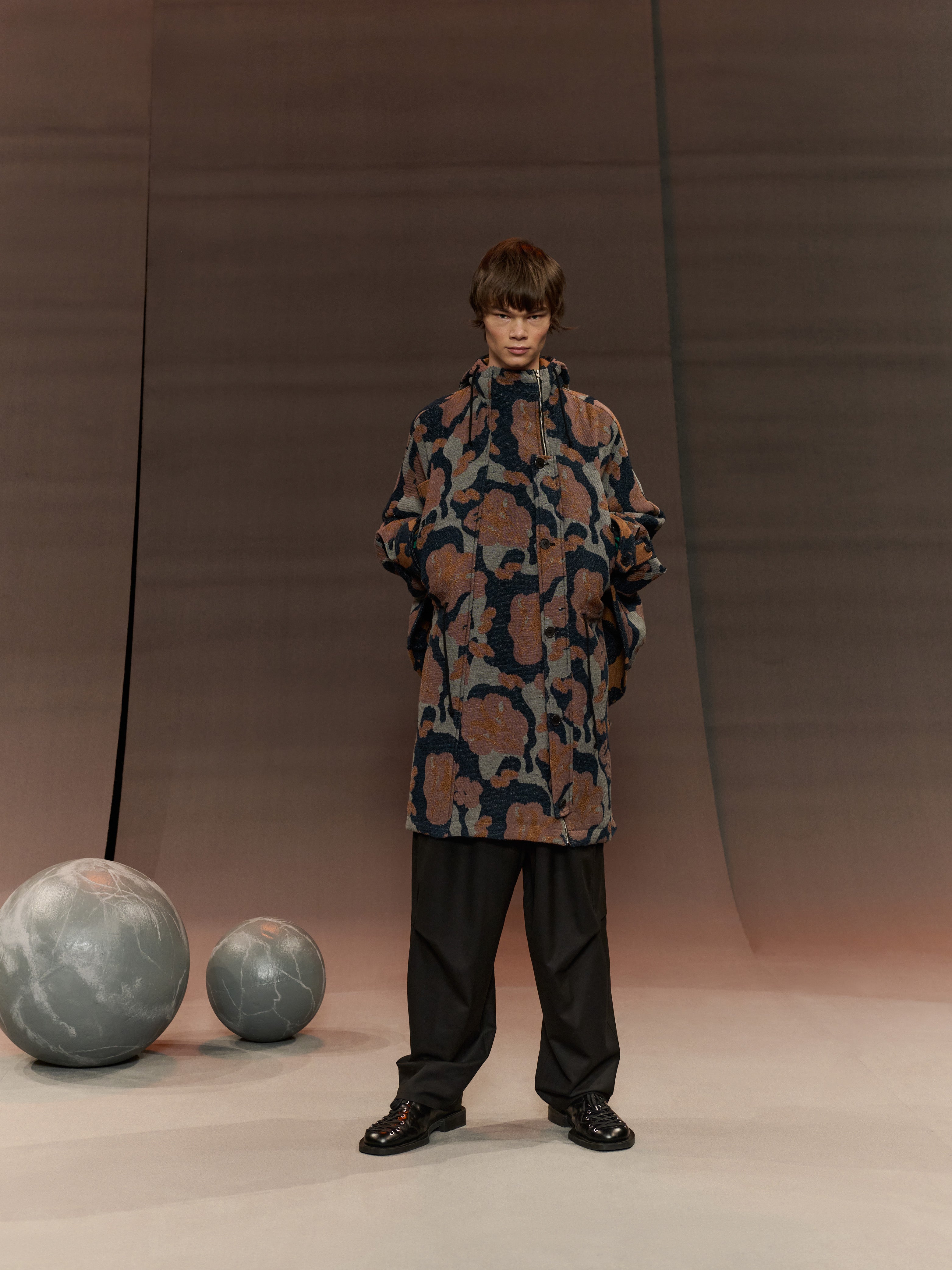 Wing Parka in Goat Navy from Henrik Vibskov