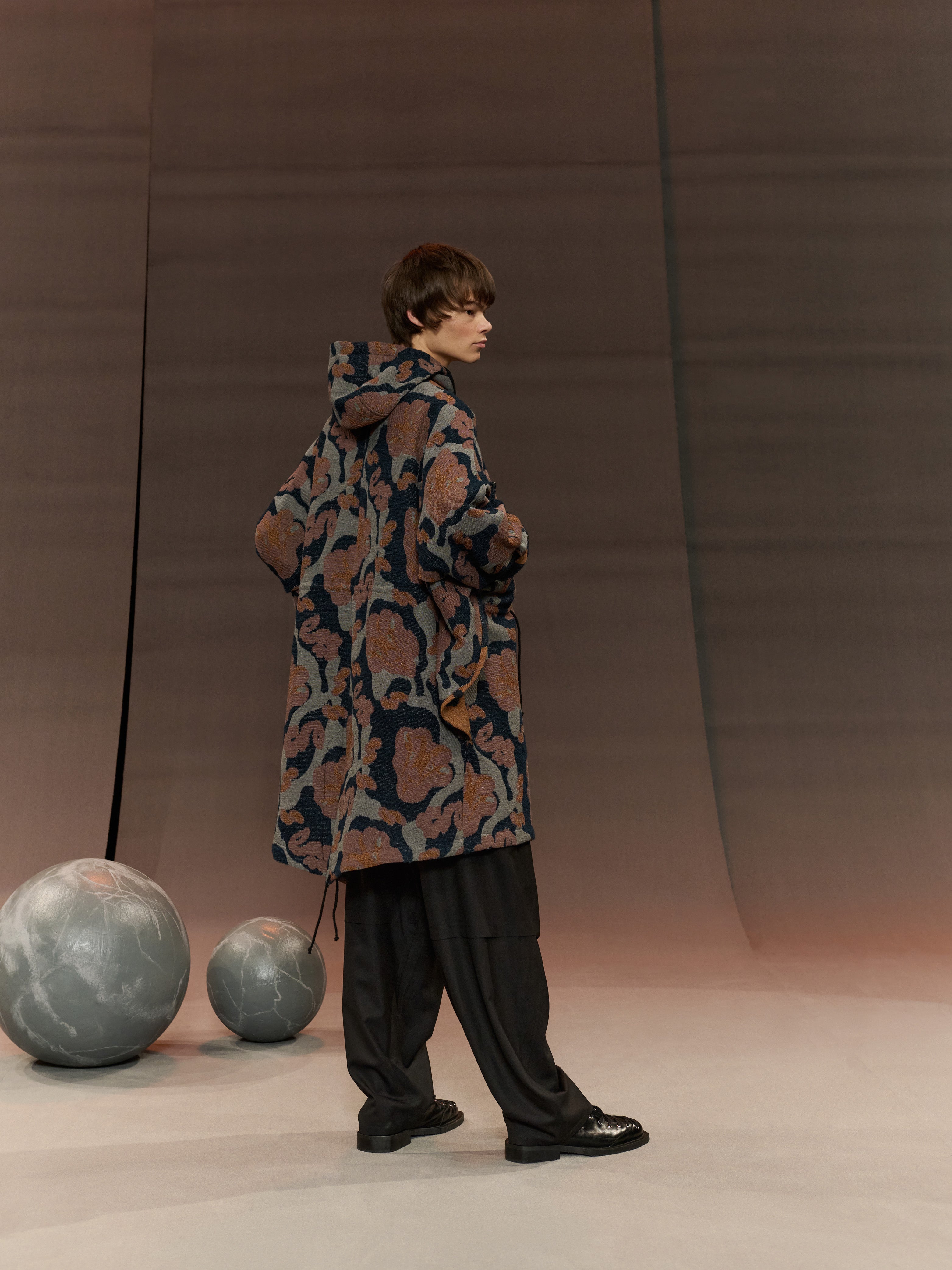 Wing Parka in Goat Navy from Henrik Vibskov
