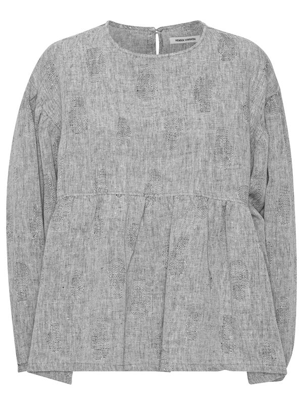 Henrik Vibskov - Bowl blouse in Grey Melange Gloves - 1