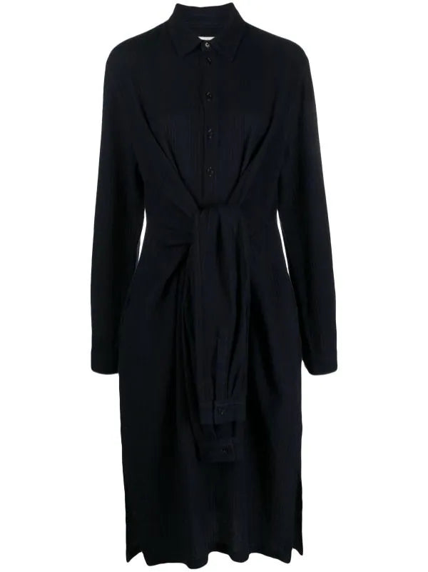 Mars Shirt Dress in Indigo Stripes