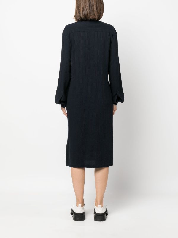 Mars Shirt Dress in Indigo Stripes