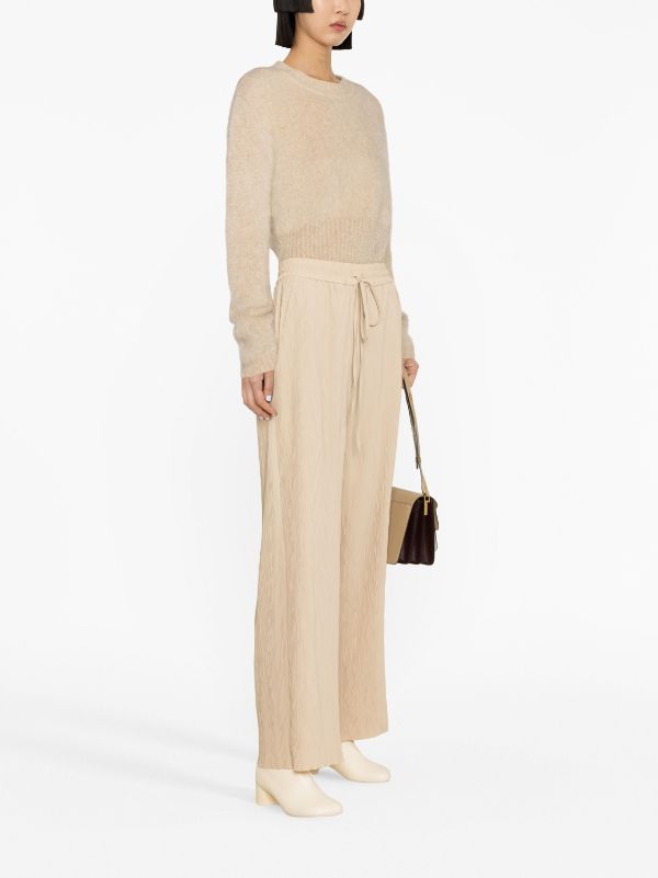 Henrik Vibskov pants - Naptune Plissé Pant in Warm Sand