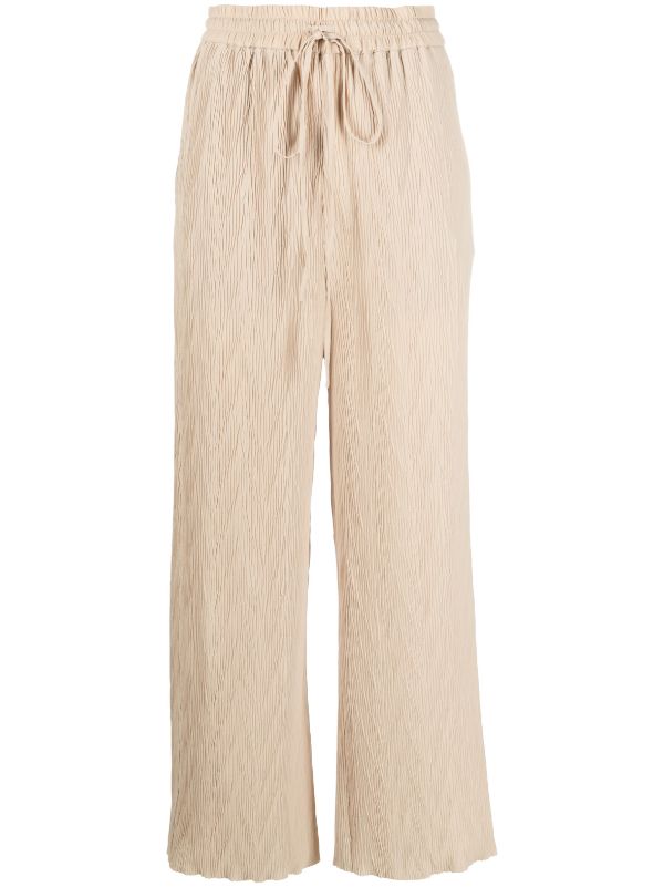 Henrik Vibskov pants - Naptune Plissé Pant in Warm Sand