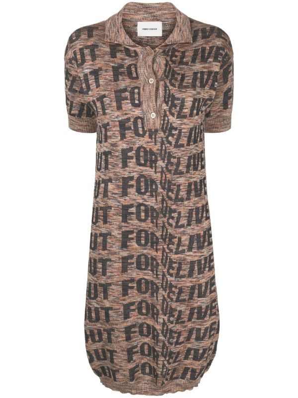 Henrik Vibskov │ Signed Polo Dress in Black Delivery Melange