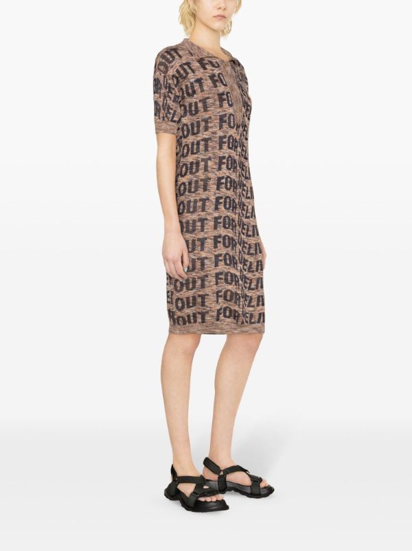 Henrik Vibskov │ Signed Polo Dress in Black Delivery Melange