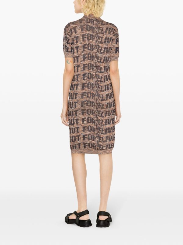 Henrik Vibskov │ Signed Polo Dress in Black Delivery Melange