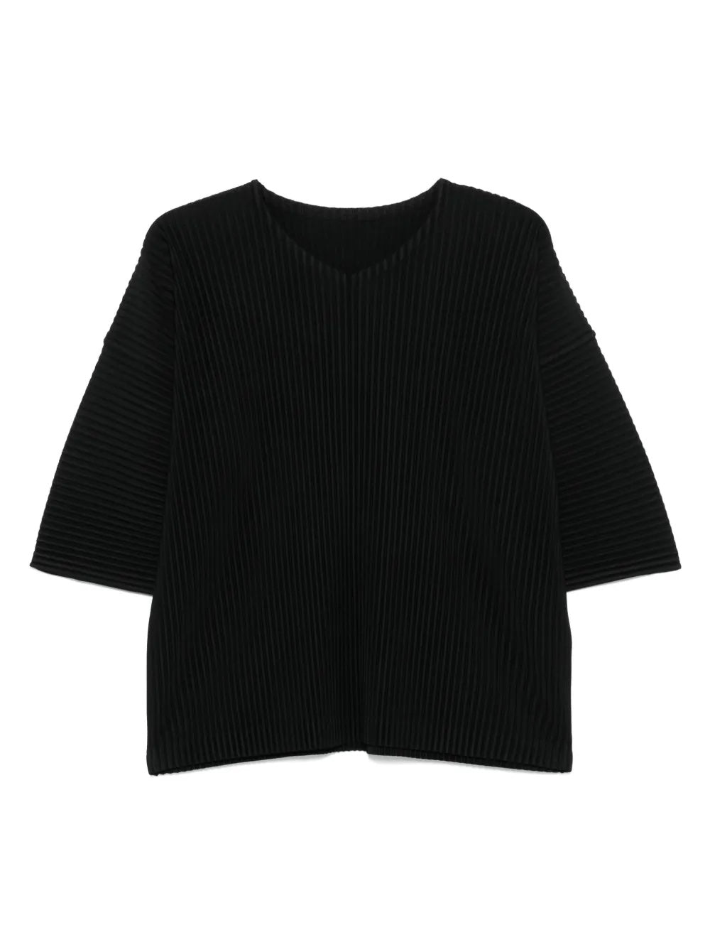 Pleated T-Shirt in Black from Homme Plissé Issey Miyake