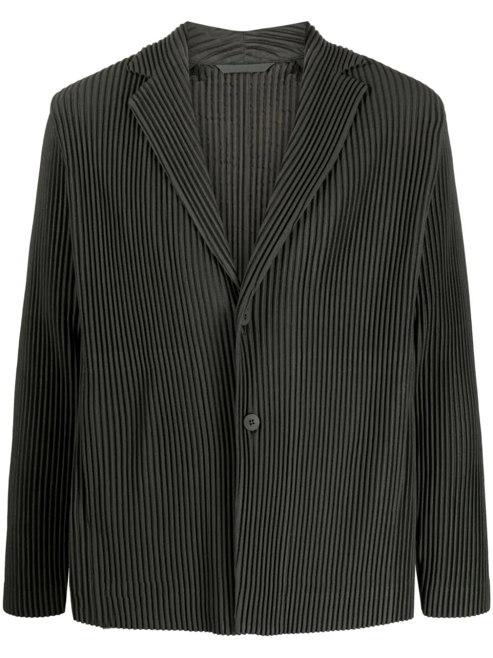 Issey Miake Homme Plissé │ Tailored Pleated Blazer in Ebony Khaki